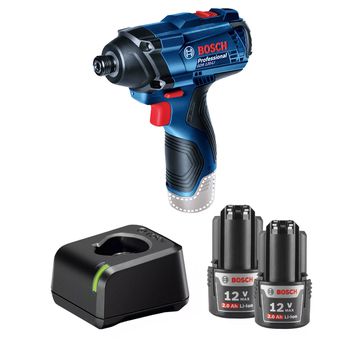 Chave De Impacto 12V Sem Fio Com Carregador e 2 Baterias (GDR 120-LI) - Bosch - Ritec Máquinas e Ferramentas