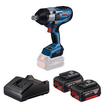 Chave de Impacto 18V Sem Fio Com Carregador e 2 Baterias (GDS 18V-1050 H) - Bosch - Ritec Máquinas e Ferramentas