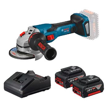 Esmerilhadeira 18V Brushless Sem Fio Com Carregador e 2 Baterias (GWS 18V-15 C) - Bosch - Ritec Máquinas e Ferramentas