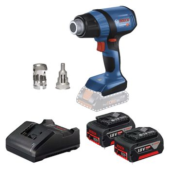 Soprador Térmico 18V Sem Fio Com Carregador e 2 Baterias (GHG 18V-50) - Bosch - Ritec Máquinas e Ferramentas