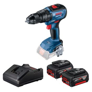Parafusadeira Furadeira de Impacto 18V Sem Fio Com Carregador e 2 Baterias (GSB 18V-50) - Bosch - Ritec Máquinas e Ferramentas