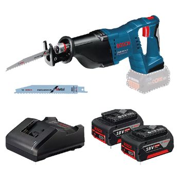 Serra Sabre 18V Brushless Sem Fio Com Carregador e 2 Baterias (GSA 185-Li) - Bosch - Ritec Máquinas e Ferramentas