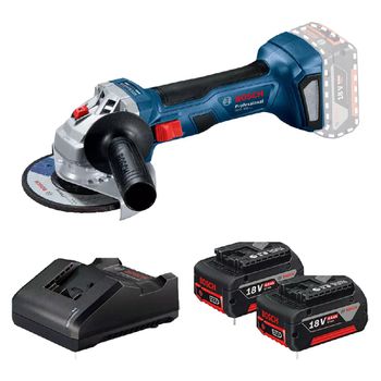 Esmerilhadeira 5'' 18V Sem Fio Com Carregador e 2 Baterias (GWS 180-Li) - Bosch - Ritec Máquinas e Ferramentas