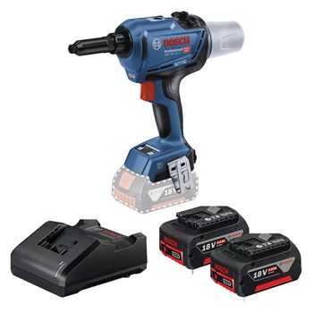 Rebitador 18V Com Carregador e 2 Baterias (GRG 18V-16C) - Bosch - Ritec Máquinas e Ferramentas