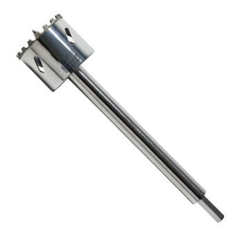 Serra Copo Diamantada de 75mm, Com Haste de 150mm (DE075M) - Starrett - Ritec Máquinas e Ferramentas
