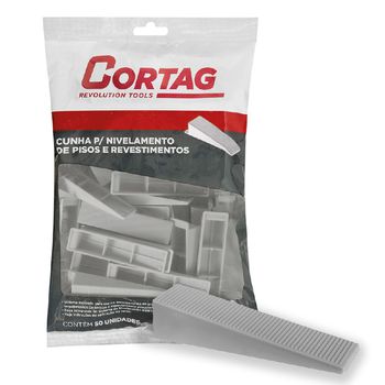 Cunha Para Nivelamento de Pisos Com 50 Unidades ECO (61410) - Cortag - Ritec Máquinas e Ferramentas