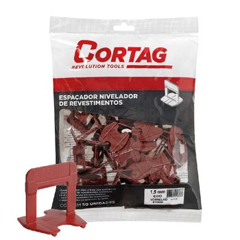 Espaçador Para Nivelador 1,5mm Com 50 Unidades ECO (62407) - Cortag - Ritec Máquinas e Ferramentas