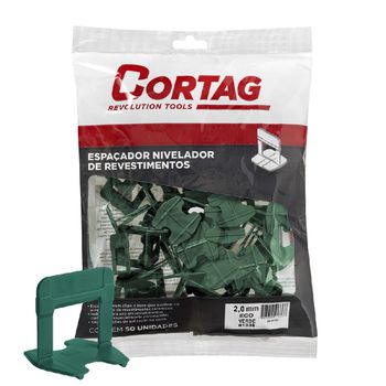 Espaçador Para Nivelador 2,0mm Com 50 Unidades ECO (61338) - Cortag - Ritec Máquinas e Ferramentas