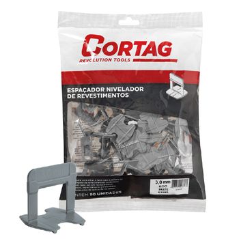 Espaçador Para Nivelador 3,0mm Com 50 Unidades ECO (61695) - Cortag - Ritec Máquinas e Ferramentas
