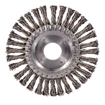 Escova Circular de Aço Trançado 4.1/2'' X 1/4'' (319,0025) - Rocast - Ritec Máquinas e Ferramentas