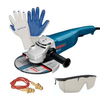 Kit Bosch Esmerilhadeira 9Pol. GWS 2200-230 220V + Brindes - Bosch - Ritec Máquinas e Ferramentas