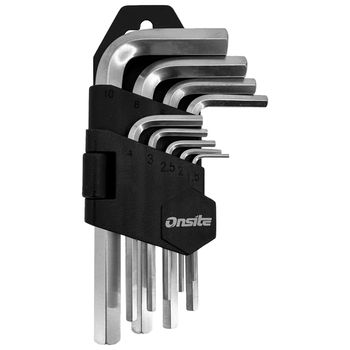 Jogo De Chave Allen 1,5mm á 10mm - 9 Peças (702684) - Onsite - Ritec Máquinas e Ferramentas