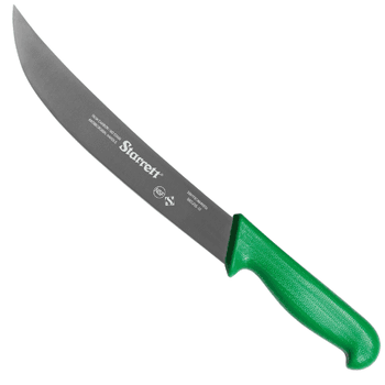 Faca de Carne Para Refile Aéreo Lâmina Curvada Larga 10'' Com Cabo Verde (BKG205-10) - Starrett - Ritec Máquinas e Ferramentas