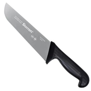 Faca de Carne Para Refile Aéreo Lâmina Reta Larga 10'' Com Cabo Preto (BKB203-10) - Starrett - Ritec Máquinas e Ferramentas