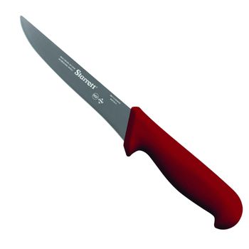 Faca de Desossa Lâmina Reta Larga 6'' Com Cabo Vermelho (BKR103-6) - Starrett - Ritec Máquinas e Ferramentas