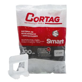 Espaçador Para Nivelador 1,0mm Com 300 Unidades Smart (61979) - Cortag - Ritec Máquinas e Ferramentas
