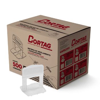 Espaçador Para Nivelador 1,00mm Com 500 Unidades Tradicional (62403) - Cortag - Ritec Máquinas e Ferramentas