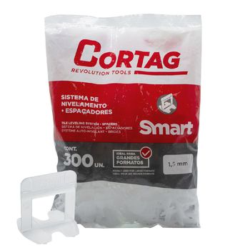 Espaçador Para Nivelador 1,5mm Com 300 Unidades Smart (61980) - Cortag - Ritec Máquinas e Ferramentas
