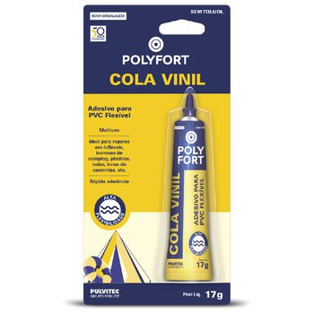 Cola Para Vinil Transparente Com 17g (AB001) - Pulvitec - Ritec Máquinas e Ferramentas