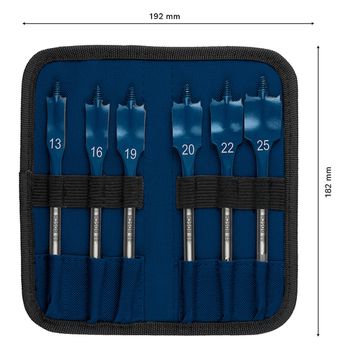 Jogo com 6 brocas Bosch EXPERT Self Cut Speed 13-25mm x 152mm - Ritec Máquinas e Ferramentas