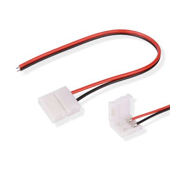 Emenda Branca Para Fita LED Com Rabicho 8mm (528,0006) - Noll LED - Ritec Máquinas e Ferramentas