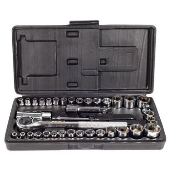 Jogo de Soquetes 1/4'' e 3/8'' Com 40 Peças (405,0155) - Noll - Ritec Máquinas e Ferramentas