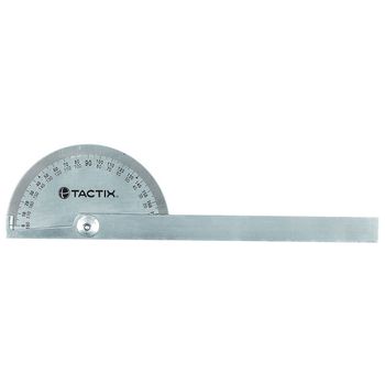 Transferidor de Grau 0° á 180­° - 150mm (545173) - Tactix - Ritec Máquinas e Ferramentas