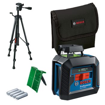 Nível a laser verde de linhas cruzadas Bosch GLL 2-20G 10m - Ritec Máquinas e Ferramentas
