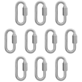 Kit Mosquetão Com Rosca 4,76mm - 3/16'' - 9,0002 (Com 10 Unidades) - Nord - Ritec Máquinas e Ferramentas