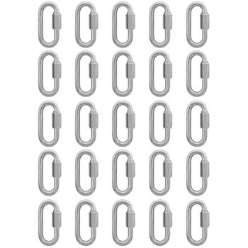 Kit Mosquetão Com Rosca 4,76mm - 3/16'' - 9,0002 (Com 25 Unidades) - Nord - Ritec Máquinas e Ferramentas