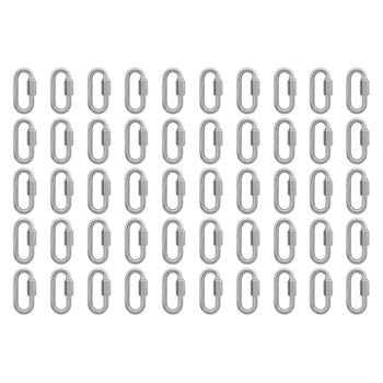 Kit Mosquetão Com Rosca 4,76mm - 3/16'' - 9,0002 (Com 50 Unidades) - Nord - Ritec Máquinas e Ferramentas