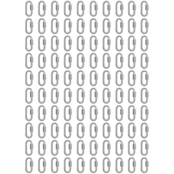Kit Mosquetão Com Rosca 4,76mm - 3/16'' - 9,0002 (Com 100 Unidades) - Nord - Ritec Máquinas e Ferramentas
