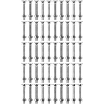Kit Parafuso Francês Com Porca 1/4'' x 1'' - 53,0003 (Com 50 Unidades) - Nord - Ritec Máquinas e Ferramentas