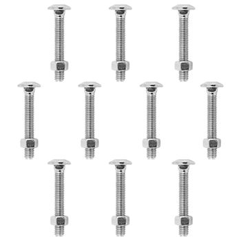 Kit Parafuso Francês Com Porca 3/8'' x 1'' - 53,0021 (Com 10 Unidades) - Nord - Ritec Máquinas e Ferramentas