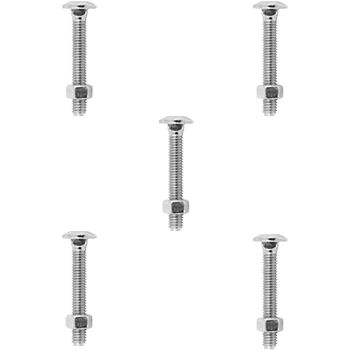 Kit Parafuso Francês Com Porca 1/2'' x 2'' - 53,0031 (Com 5 Unidades) - Nord - Ritec Máquinas e Ferramentas