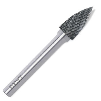 Lima Rotativa Árvore Pontiaguda em Metal Duro 12mm (45,0050) - Rocast - Ritec Máquinas e Ferramentas