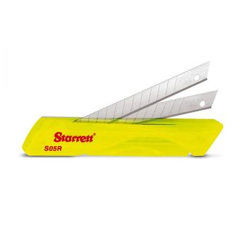 Lâmina Para Estilete 9mm Reta Estreita Com 10 Unidades (KS05R) - Starrett - Ritec Máquinas e Ferramentas