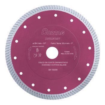 Disco Diamantado Durokort 254mm (62016) - Cortag - Ritec Máquinas e Ferramentas