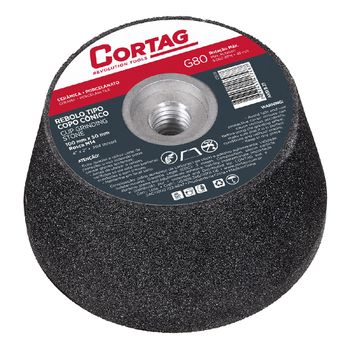 Rebolo Cônico Tipo Copo G-80 / 100mm (61749) - Cortag - Ritec Máquinas e Ferramentas