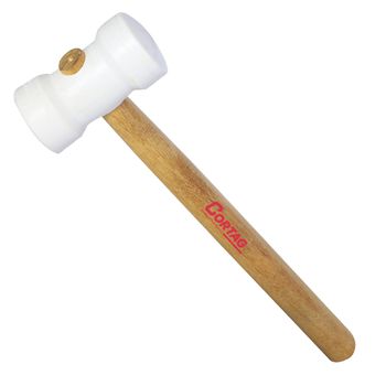 Martelo de Borracha Branco 40mm (61277) - Cortag - Ritec Máquinas e Ferramentas