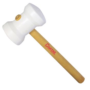 Martelo de Borracha Branco 60mm (61278) - Cortag - Ritec Máquinas e Ferramentas