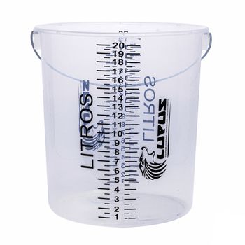 Balde Graduado Transparente Com Capacidade de 20L (2046) - Lupus - Ritec Máquinas e Ferramentas