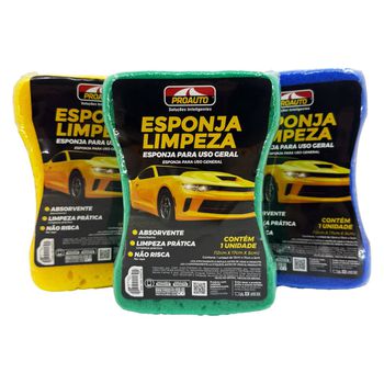 Esponja de Limpeza - Cores Sortidas (2518) - Proauto - Ritec Máquinas e Ferramentas