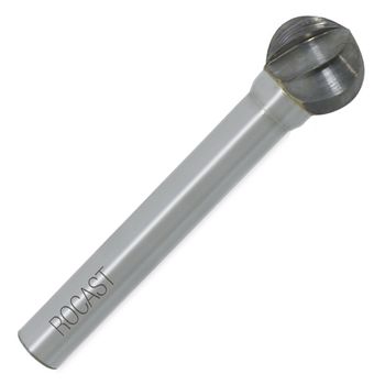 Lima Rotativa Esférica Para Alumínio 8mm (45,0090) - Rocast - Ritec Máquinas e Ferramentas
