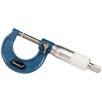 Micrômetro Externo Analógico 0 á 25mm (417,0001) - Dasqua - Ritec Máquinas e Ferramentas