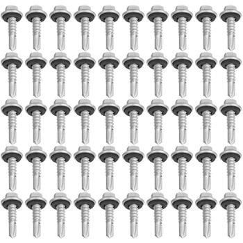 Kit Parafuso Autobrocante Cabeça Sextavada Com Arruela 6,3mmx3/4'' 16,0010 (Com 50 Unidades) - Nord - Ritec Máquinas e Ferramentas