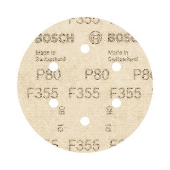 Disco de Lixa Com Velcro 150mm - GR. 80 Com 5 Peças (2608605124) - Bosch - Ritec Máquinas e Ferramentas