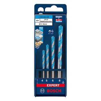 Jogo de Brocas EXPERT CYL-9 MultiConstruction 4 a 8mm (2608900649) - Bosch - Ritec Máquinas e Ferramentas