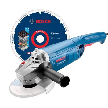 Esmerilhadeira Angular 7'' - 220V - GWS 2200-180 Com Disco de Corte Diamantado - Bosch - Ritec Máquinas e Ferramentas