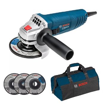 Esmerilhadeira Angular Com Bolsa de Transporte e 3 Discos (GWS 850-115) - Bosch - Ritec Máquinas e Ferramentas